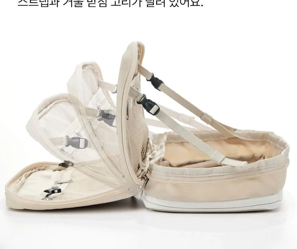[망곰 콜라보] 브랜든 확장형 뷰티파우치 2종 택 1 (라이트베이지/스카이블루) 상세페이지 35